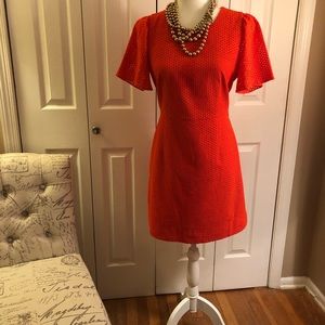 Jcrew orange/red 10P dress